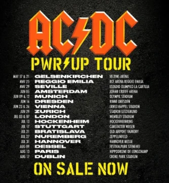 Gira europea Acdc